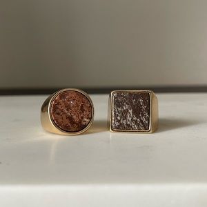 MANGO rings (set of two)